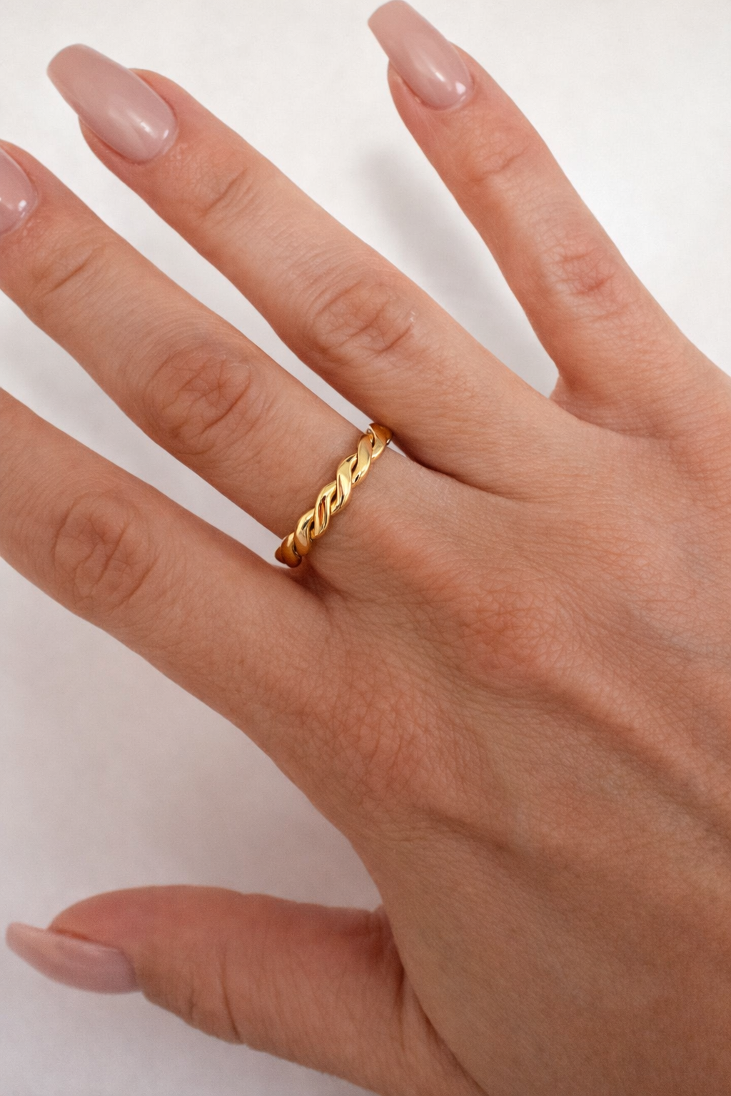 18k Gold Braided Ring