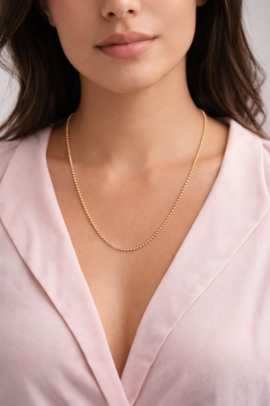 Beads Chain in 18k Gold – 2 mm
