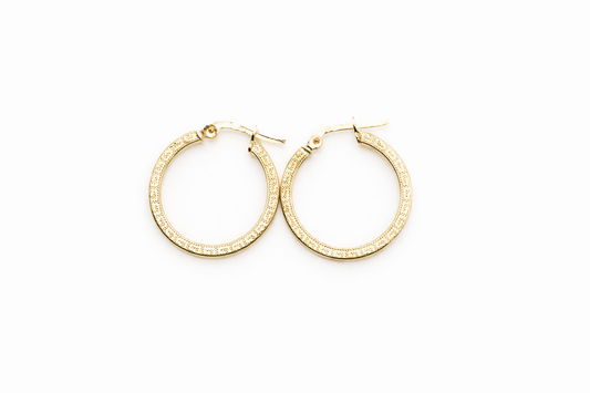 Vulcany Hoop Earrings 22 mm | 18K Gold