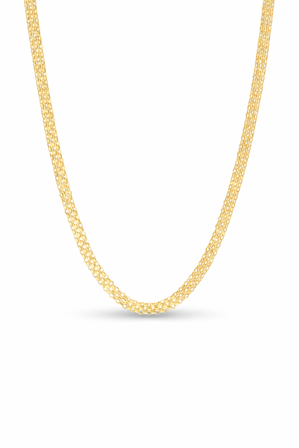 Bismarck 18K Gold Chain Necklace – 3.5mm | 50 cm / 19.7 in