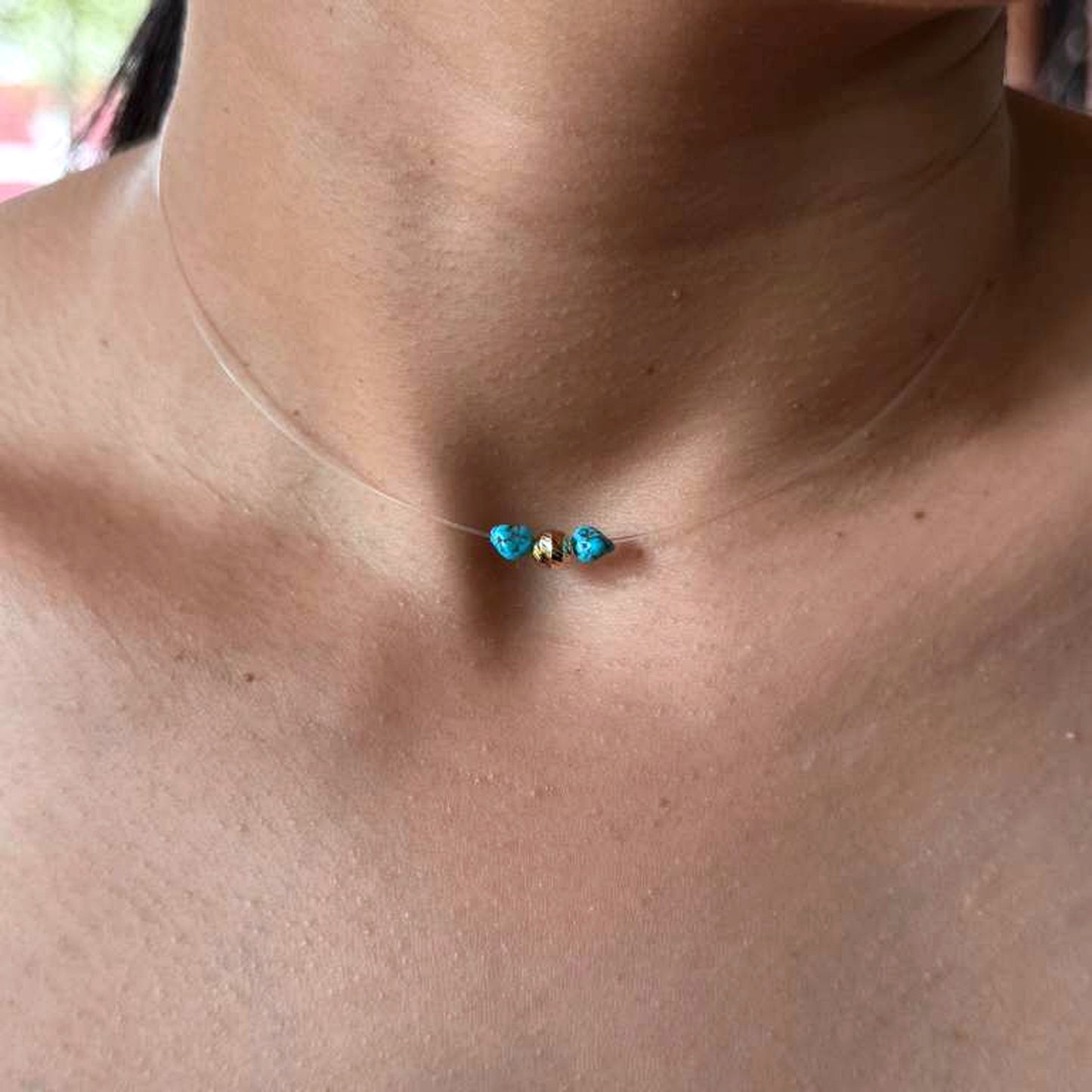 December Turquoise Necklace in 18K Gold – Birthstone Jewelry