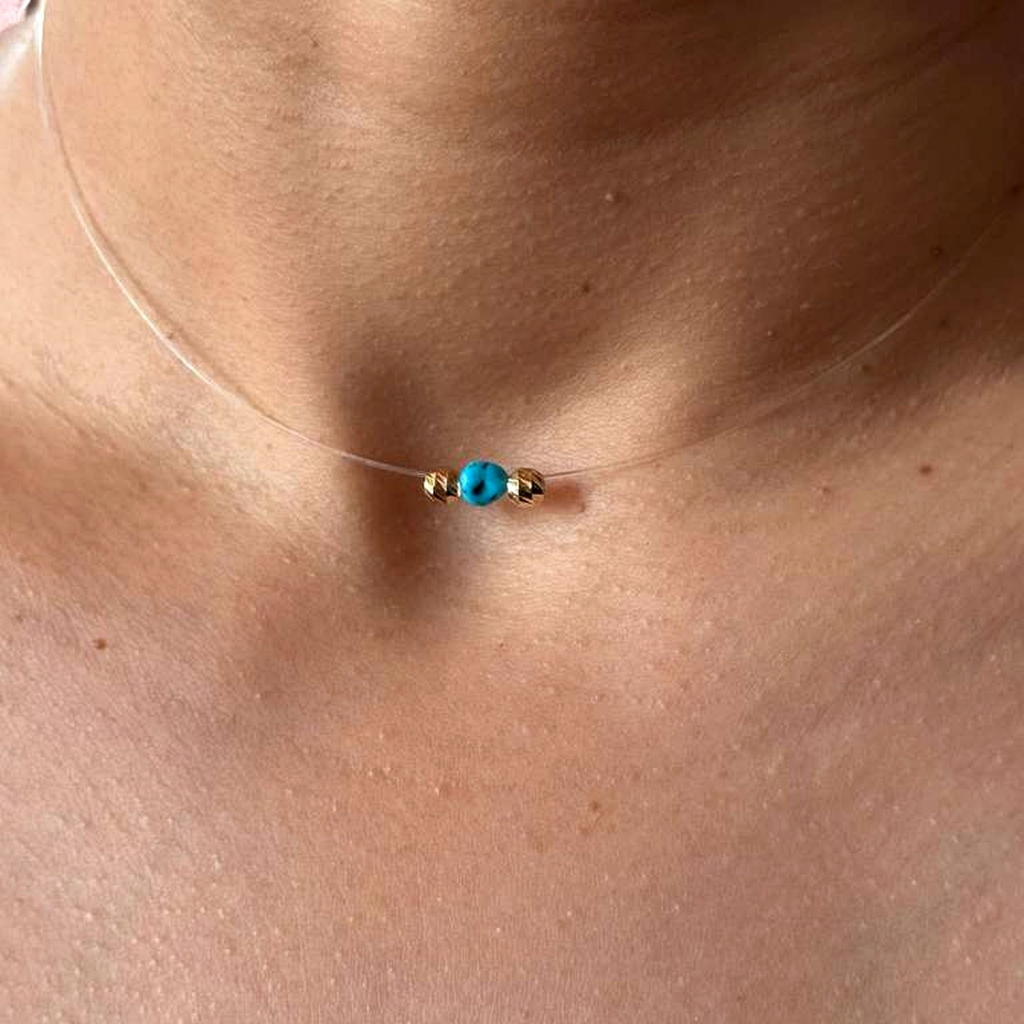 December Turquoise Necklace in 18K Gold – Birthstone Jewelry